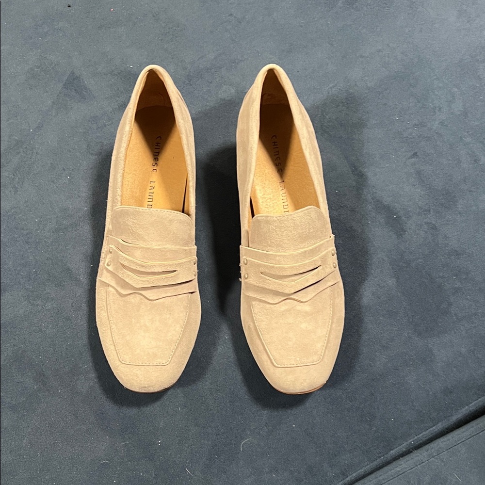 Tan Suede Loafers